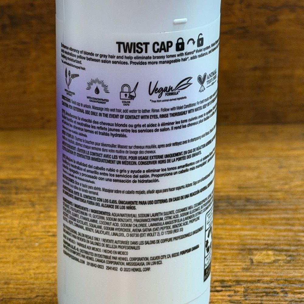 Kenra Violet Shampoo 10.1 oz | Blonde & Gray Toning | Neutralizes Brass | NEW - Picture 9 of 11